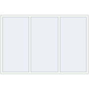REHAU ENERGY-SAVING SYNEGO MD 2380x1600 mm RAL 9016 Traffic white two-sided