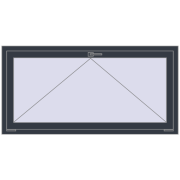 REHAU OPTIMUM EURO-DESIGN 70 1500x750 mm ANTHRACITE_GREY_STRUKTURAL two-sided