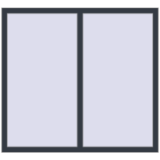 REHAU ENERGY-SAVING SYNEGO MD 1395x1285 mm ANTHRACITE_GREY_STRUKTURAL two-sided
