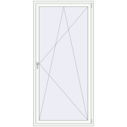 REHAU ENERGY-SAVING SYNEGO MD 1100x2300 mm RAL 9016 Traffic white two-sided