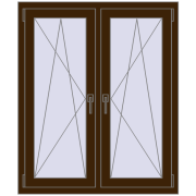 Okna skrzydłowe 1005x1220 mm REHAU ENERGY-SAVING SYNEGO MD DARK_OAK dwustronny Okna skrzydłowe 1005x1220 mm REHAU ENERGY-SAVING SYNEGO MD DARK_OAK dwustronny