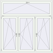 ALU STANDARD 72 1800x1800 mm RAL 9016 Traffic white two-sided
