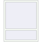 REHAU OPTIMUM EURO-DESIGN 70 1000x1200 mm RAL 9016 Traffic white two-sided