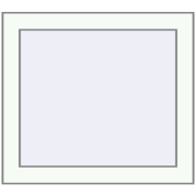 REHAU OPTIMUM EURO-DESIGN 70 620x520 mm RAL 9016 Traffic white two-sided