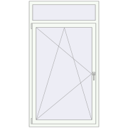 REHAU BRILLANT DESIGN 1000x1800 mm RAL 9016 Traffic white two-sided