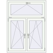 Okna skrzydłowe 1050x1400 mm REHAU OPTIMUM EURO-DESIGN 70 RAL 9016 Traffic white dwustronny