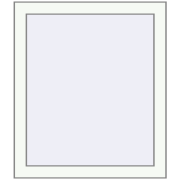 REHAU OPTIMUM EURO-DESIGN 70 580x740 mm RAL 9016 Traffic white two-sided