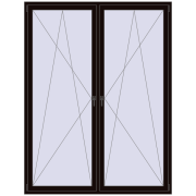 REHAU ENERGY-SAVING SYNEGO MD 1800x2350 mm BLACK_BROWN dwustronny