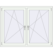 REHAU ENERGY-SAVING SYNEGO MD 1485x1130 mm BASALT_GREY zewnętrzny