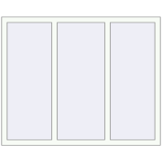 REHAU OPTIMUM EURO-DESIGN 70 1450x1170 mm RAL 9016 Traffic white two-sided
