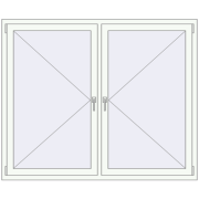 REHAU OPTIMUM EURO-DESIGN 70 1700x1400 mm ANTHRACITE_GREY_STRUKTURAL external