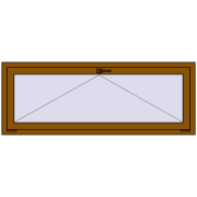 REHAU OPTIMUM EURO-DESIGN 70 1600x600 mm GOLDEN OAK two-sided