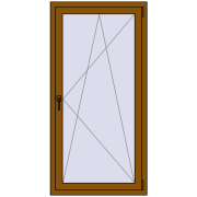 REHAU OPTIMUM EURO-DESIGN 70 800x1600 mm GOLDEN OAK two-sided