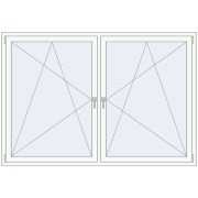 REHAU OPTIMUM EURO-DESIGN 70 2100x1430 mm WALNUT external