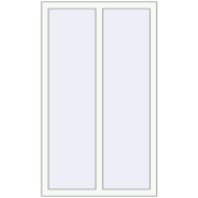 EPSILON OPTIMA 850x1430 mm RAL 9016 Traffic white dwustronny
