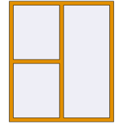 ALU STANDARD 72 1300x1500 mm RAL 1006 Maize yellow two-sided