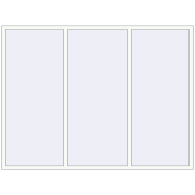 KORSA BRILLANT DESIGN 2400x1800 mm RAL 9016 Traffic white two-sided