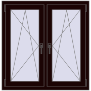 Okna skrzydłowe 1020x1040 mm REHAU ENERGY-SAVING SYNEGO MD CHOCOLATE_BROWN dwustronny Okna skrzydłowe 1020x1040 mm REHAU ENERGY-SAVING SYNEGO MD CHOCOLATE_BROWN dwustronny