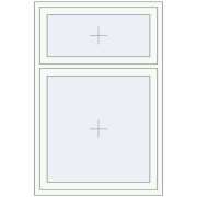 REHAU OPTIMUM EURO-DESIGN 70 1000x1500 mm RAL 9016 Traffic white two-sided