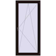 REHAU ENERGY-SAVING SYNEGO MD 900x2000 mm BLACK_BROWN two-sided