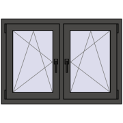 Okna skrzydłowe 1065x725 mm REHAU ENERGY-SAVING SYNEGO MD BASALT_GREY dwustronny Okna skrzydłowe 1065x725 mm REHAU ENERGY-SAVING SYNEGO MD BASALT_GREY dwustronny