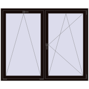 REHAU OPTIMUM EURO-DESIGN 70 1750x1450 mm BLACK_BROWN dwustronny REHAU OPTIMUM EURO-DESIGN 70 1750x1450 mm BLACK_BROWN dwustronny