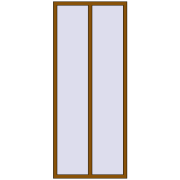 Okna skrzydłowe 1000x2400 mm KORSA BRILLANT DESIGN