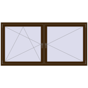 REHAU OPTIMUM EURO-DESIGN 70 2100x1050 mm DARK_OAK dwustronny