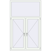 EPSILON OPTIMA 1150x1850 mm RAL 9016 Traffic white two-sided