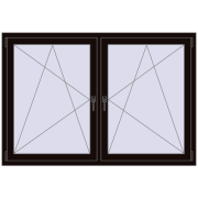 REHAU ENERGY-SAVING SYNEGO MD 1725x1130 mm BLACK_BROWN dwustronny