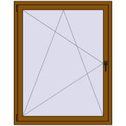 CLASICTHERM 70 1200x1450 mm GOLDEN OAK two-sided