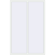 KORSA ALU STANDARD 72 1500x2350 mm RAL 9016 Traffic white two-sided