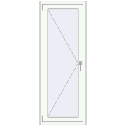 REHAU OPTIMUM EURO-DESIGN 70 600x1600 mm RAL 9016 Traffic white two-sided