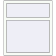 REHAU OPTIMUM EURO-DESIGN 70 850x960 mm RAL 9016 Traffic white two-sided