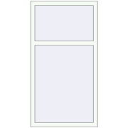 REHAU ENERGY-SAVING SYNEGO MD 800x1500 mm RAL 9016 Traffic white two-sided