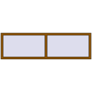 REHAU OPTIMUM EURO-DESIGN 70 1975x570 mm GOLDEN OAK two-sided