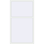 REHAU BRILLANT DESIGN 1200x2200 mm RAL 9016 Traffic white two-sided