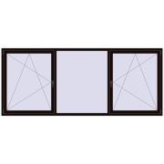 REHAU ENERGY-SAVING SYNEGO MD 3080x1290 mm BLACK_BROWN two-sided