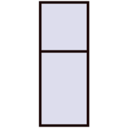 REHAU OPTIMUM EURO-DESIGN 70 1000x2500 mm CHOCOLATE_BROWN two-sided