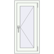 REHAU OPTIMUM EURO-DESIGN 70 500x1000 mm ANTHRACITE_GREY_STRUKTURAL external
