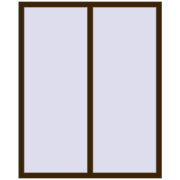 REHAU OPTIMUM EURO-DESIGN 70 1300x1603 mm DARK_OAK two-sided