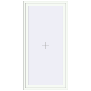 KORSA OPTIMUM REHAU EURO 70 900x1800 mm RAL 9016 Traffic white dwustronny