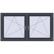 REHAU ENERGY-SAVING SYNEGO MD 1635x830 mm ANTHRACITE_GREY_STRUKTURAL dwustronny REHAU ENERGY-SAVING SYNEGO MD 1635x830 mm ANTHRACITE_GREY_STRUKTURAL dwustronny