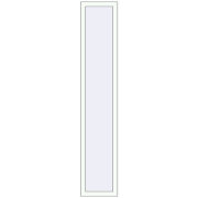 REHAU OPTIMUM EURO-DESIGN 70 400x2100 mm RAL 9016 Traffic white two-sided