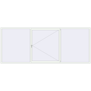 REHAU OPTIMUM EURO-DESIGN 70 4000x1600 mm RAL 9016 Traffic white two-sided