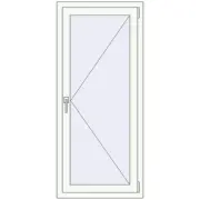 REHAU OPTIMUM EURO-DESIGN 70 650x1470 mm RAL 9016 Traffic white two-sided