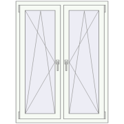 REHAU ENERGY-SAVING SYNEGO MD 1020x1325 mm BASALT_GREY zewnętrzny