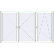 REHAU OPTIMUM EURO-DESIGN 70 2500x1520 mm RAL 9016 Traffic white dwustronny