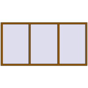REHAU OPTIMUM EURO-DESIGN 70 2400x1200 mm GOLDEN OAK two-sided
