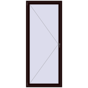 REHAU ENERGY-SAVING SYNEGO MD 1000x2400 mm CHOCOLATE_BROWN two-sided